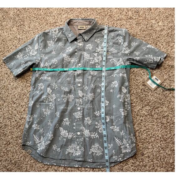 VANS Boys Hawaiian button up collared shirt, NWT; Boys size XL (16-18) - Picture 9 of 12